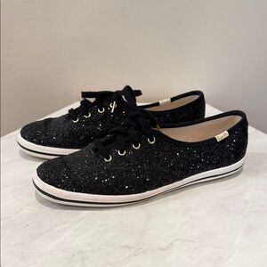 🔥Kate Spade & Keds Black Glitter Women's Sneakers🔥
